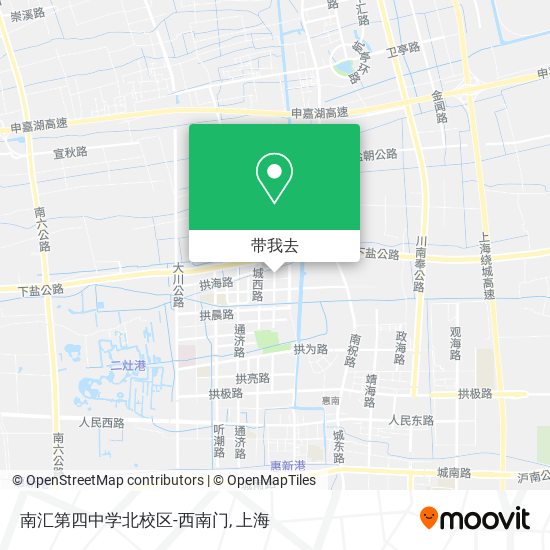 南汇第四中学北校区-西南门地图