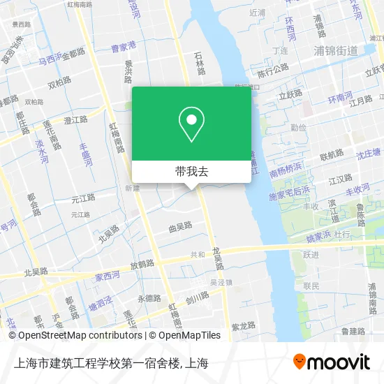 上海市建筑工程学校第一宿舍楼地图