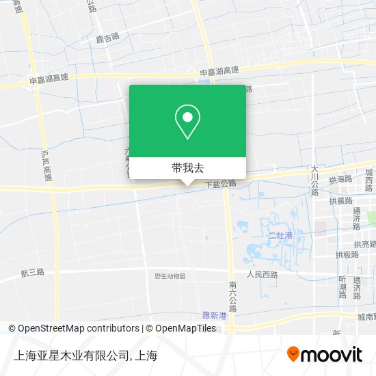 上海亚星木业有限公司地图