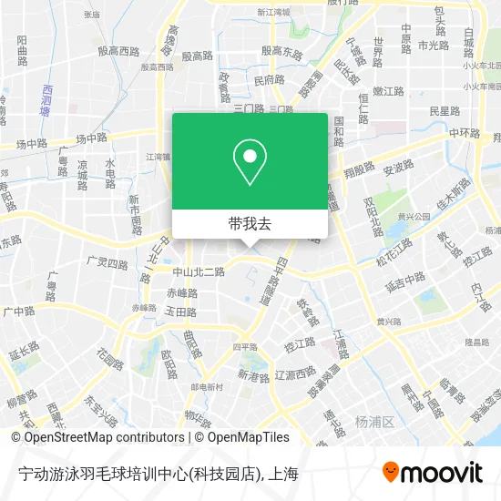 宁动游泳羽毛球培训中心(科技园店)地图