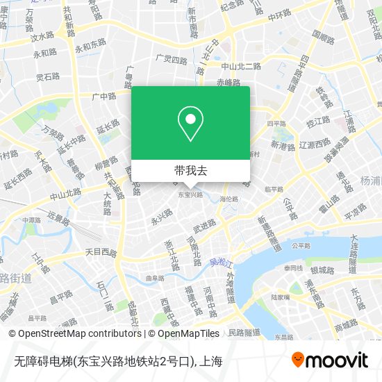 无障碍电梯(东宝兴路地铁站2号口)地图