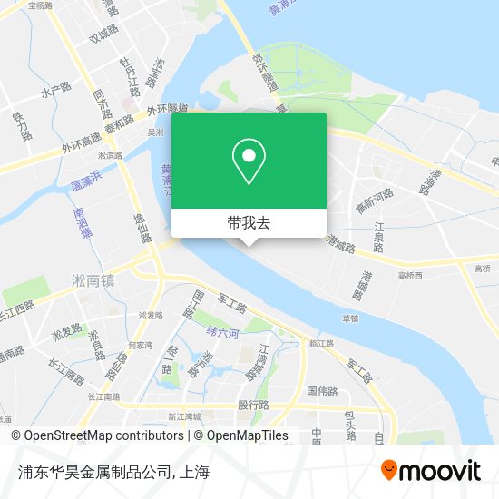 浦东华昊金属制品公司地图