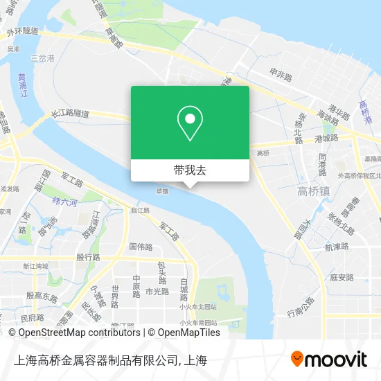 上海高桥金属容器制品有限公司地图