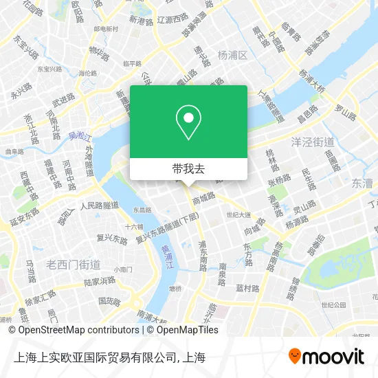 上海上实欧亚国际贸易有限公司地图