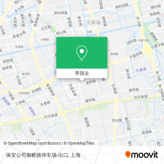 保安公司御桥路停车场-出口地图