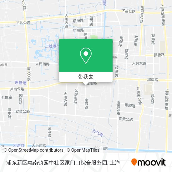 浦东新区惠南镇园中社区家门口综合服务园地图