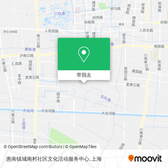惠南镇城南村社区文化活动服务中心地图