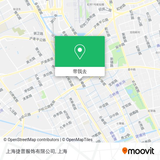 上海捷普服饰有限公司地图