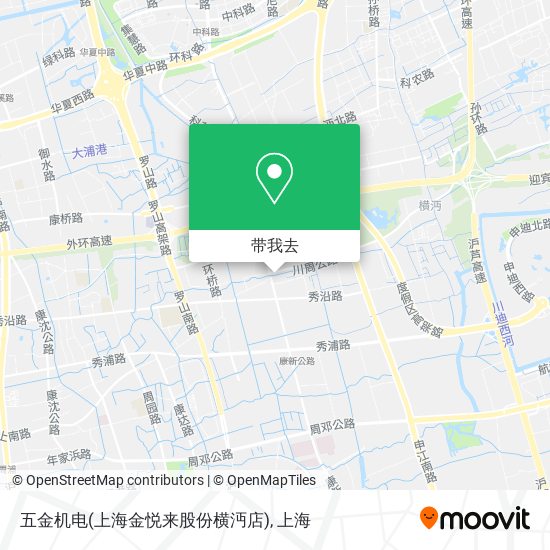 五金机电(上海金悦来股份横沔店)地图