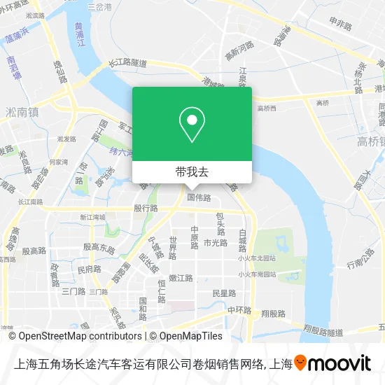 上海五角场长途汽车客运有限公司卷烟销售网络地图