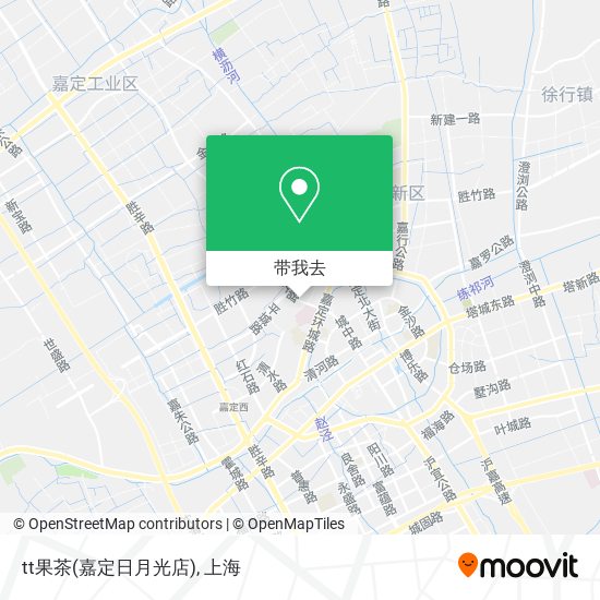tt果茶(嘉定日月光店)地图