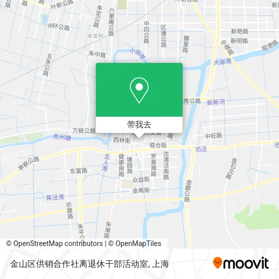 金山区供销合作社离退休干部活动室地图