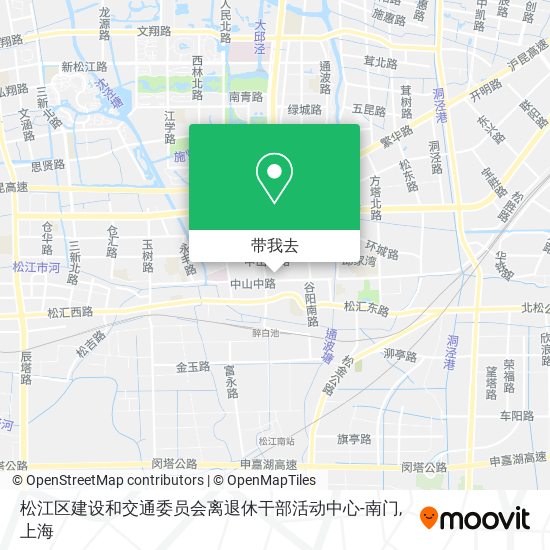 松江区建设和交通委员会离退休干部活动中心-南门地图