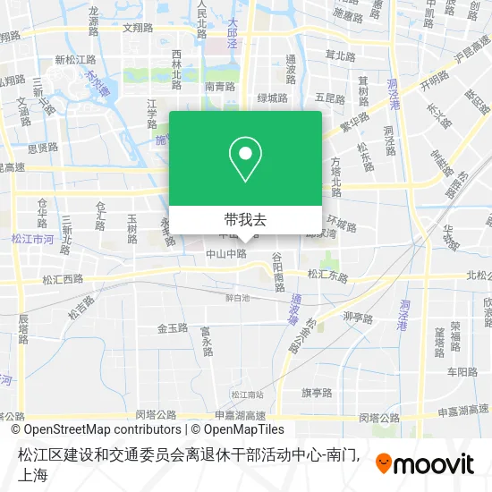 松江区建设和交通委员会离退休干部活动中心-南门地图