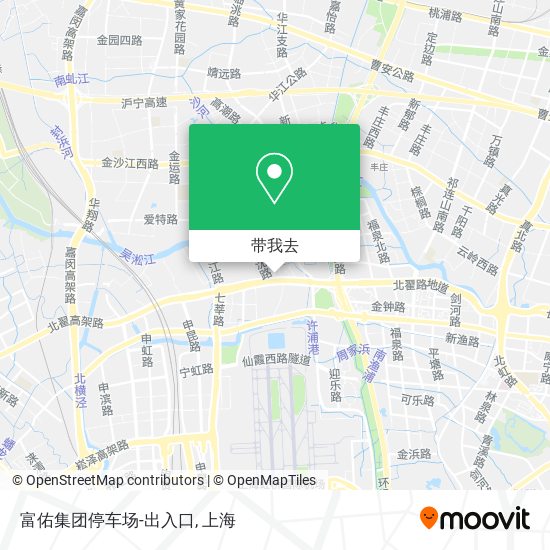 富佑集团停车场-出入口地图