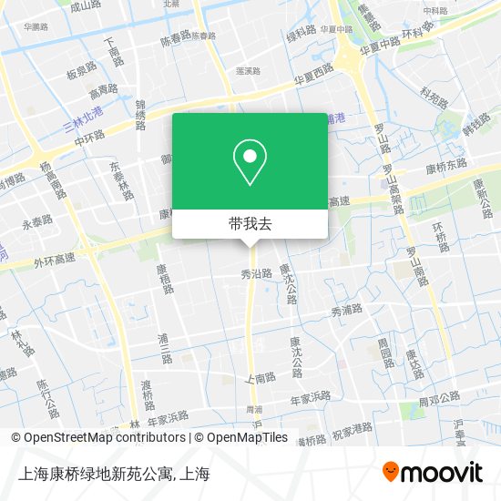 上海康桥绿地新苑公寓地图