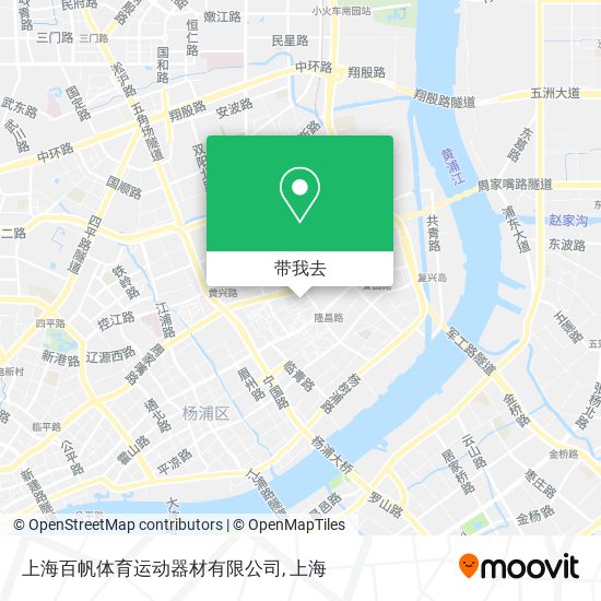 上海百帆体育运动器材有限公司地图