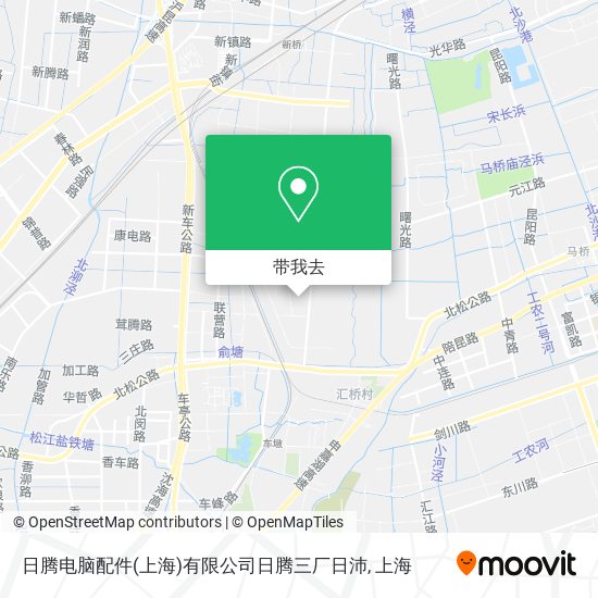 日腾电脑配件(上海)有限公司日腾三厂日沛地图