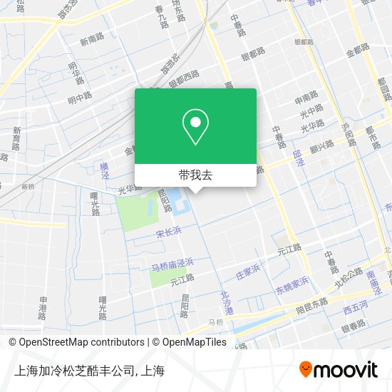 上海加冷松芝酷丰公司地图
