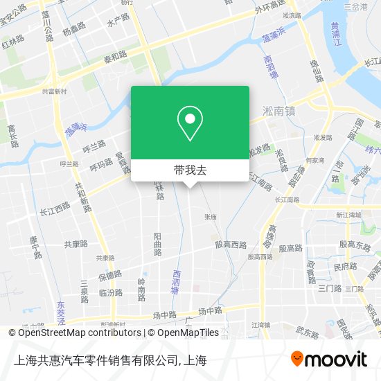 上海共惠汽车零件销售有限公司地图