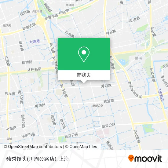独秀馒头(川周公路店)地图