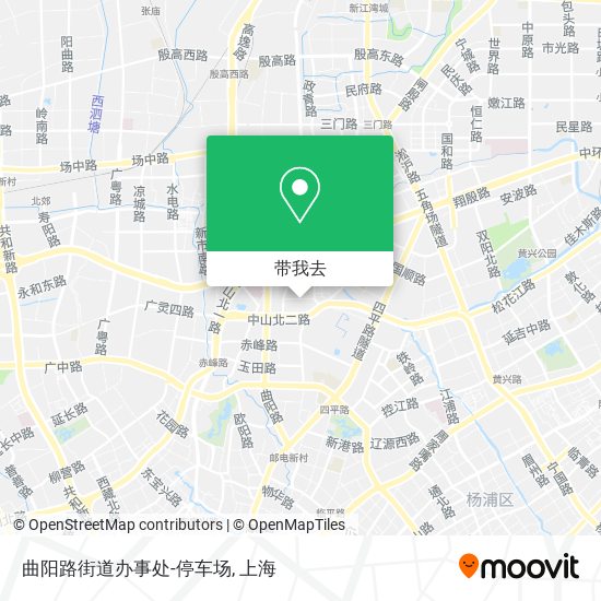 曲阳路街道办事处-停车场地图