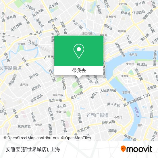 安睡宝(新世界城店)地图