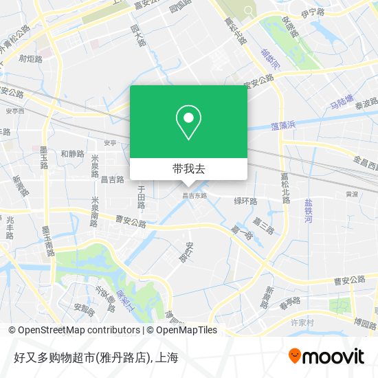 好又多购物超市(雅丹路店)地图