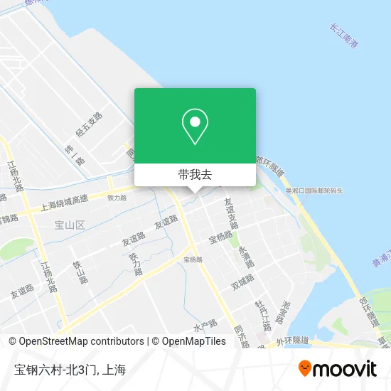 宝钢六村-北3门地图