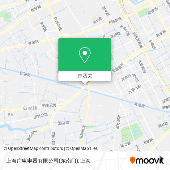 上海广电电器有限公司(东南门)地图