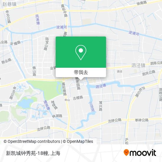 新凯城钟秀苑-18幢地图