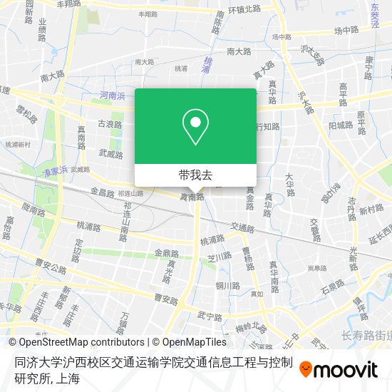 同济大学沪西校区交通运输学院交通信息工程与控制研究所地图