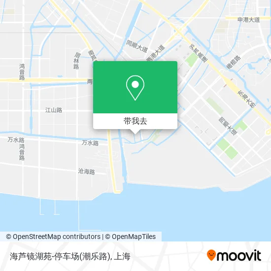 海芦镜湖苑-停车场(潮乐路)地图