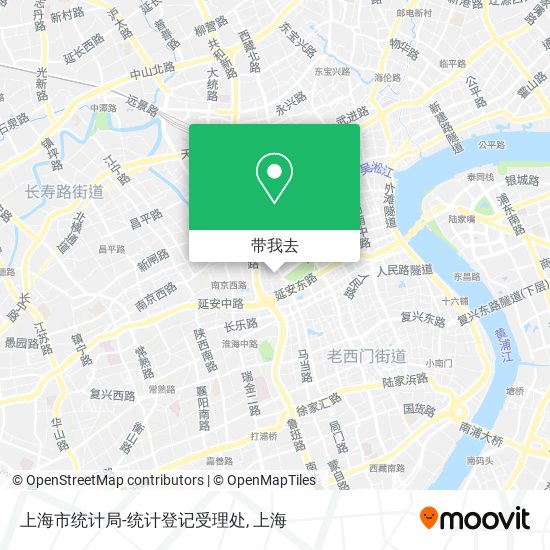 上海市统计局-统计登记受理处地图