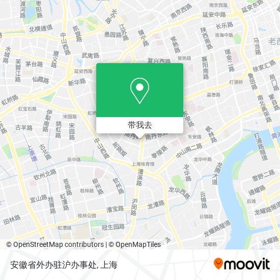 安徽省外办驻沪办事处地图