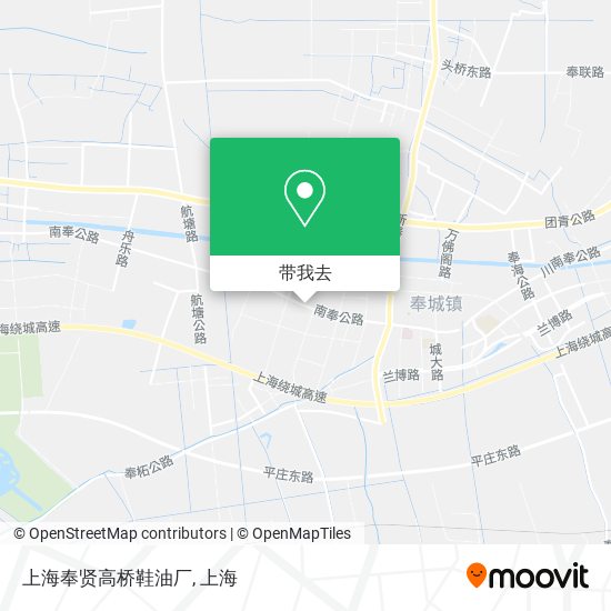 上海奉贤高桥鞋油厂地图