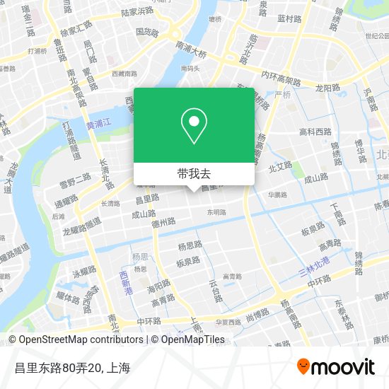 昌里东路80弄20地图