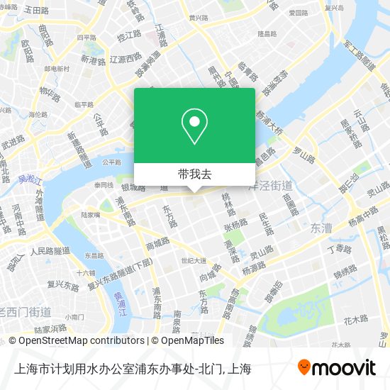 上海市计划用水办公室浦东办事处-北门地图