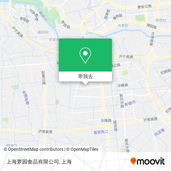 上海萝园食品有限公司地图