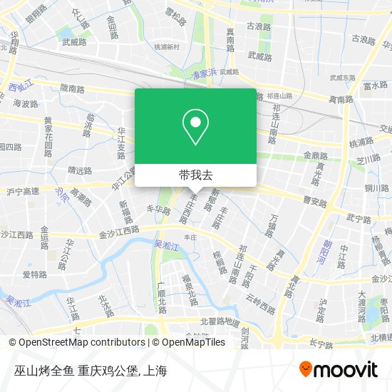 巫山烤全鱼 重庆鸡公堡地图