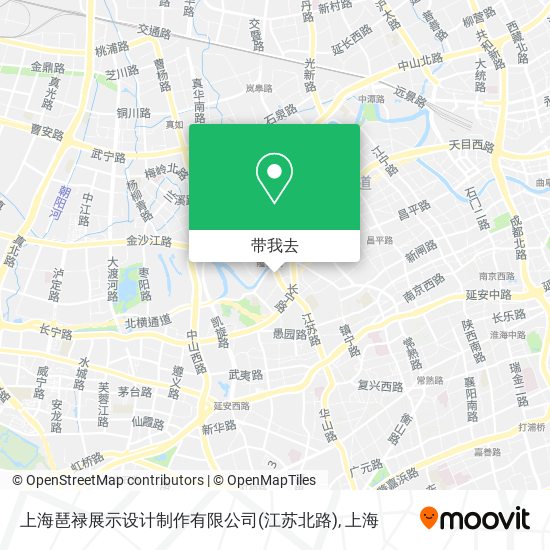 上海琶禄展示设计制作有限公司(江苏北路)地图