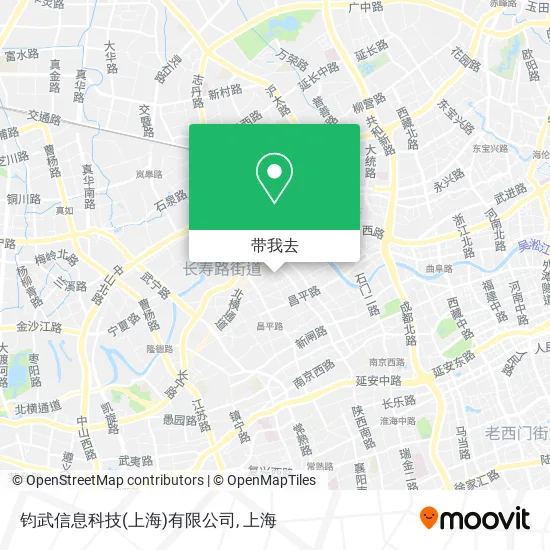 钧武信息科技(上海)有限公司地图