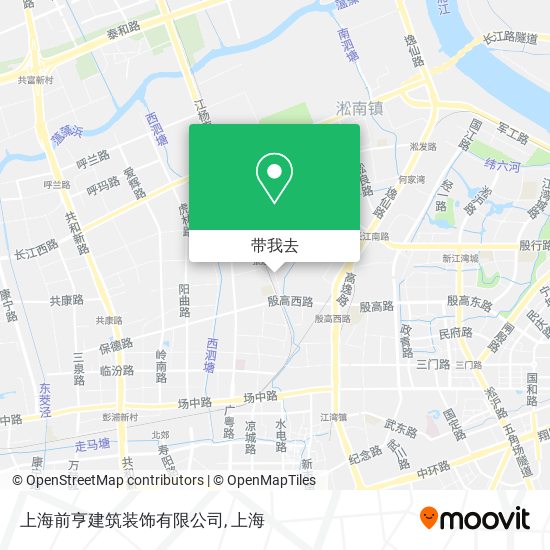 上海前亨建筑装饰有限公司地图