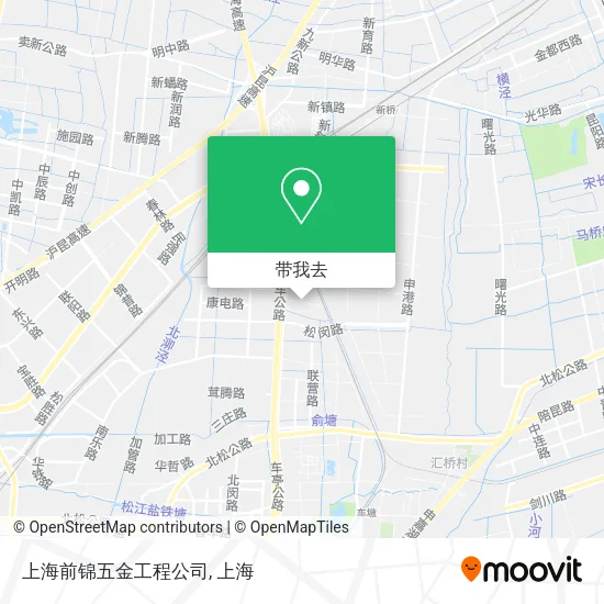 上海前锦五金工程公司地图