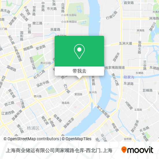 上海商业储运有限公司周家嘴路仓库-西北门地图