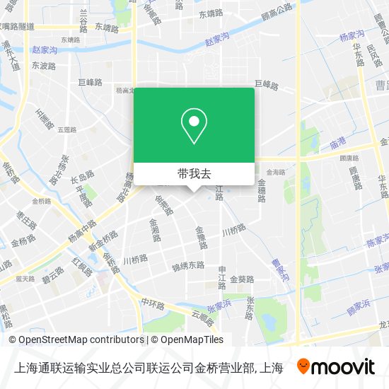 上海通联运输实业总公司联运公司金桥营业部地图