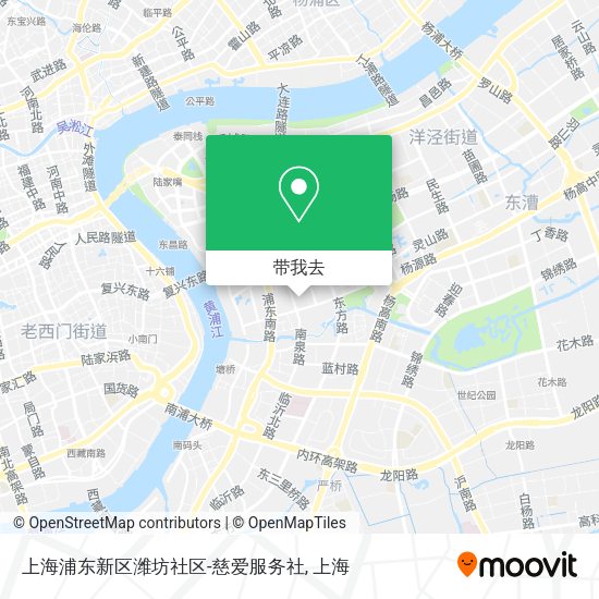 上海浦东新区潍坊社区-慈爱服务社地图