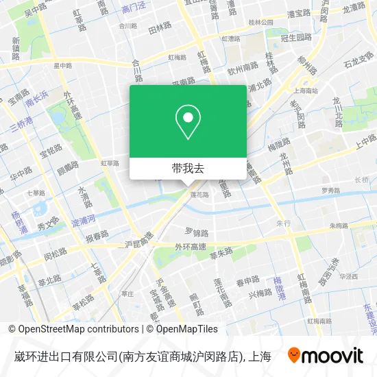 崴环进出口有限公司(南方友谊商城沪闵路店)地图