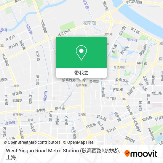 West Yingao Road Metro Station (殷高西路地铁站)地图