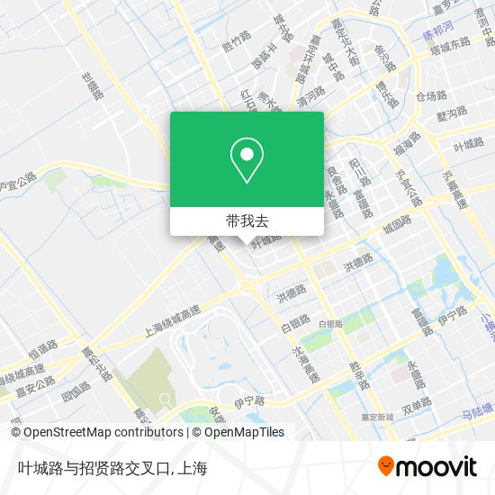 叶城路与招贤路交叉口地图